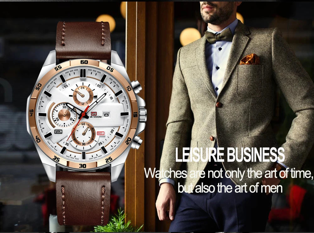 2023 New Dropshipping Racing Car Mens Watches Top Brand Luxury Sport Reloj Hombre Casual Big Dial Military Leather Black Watches