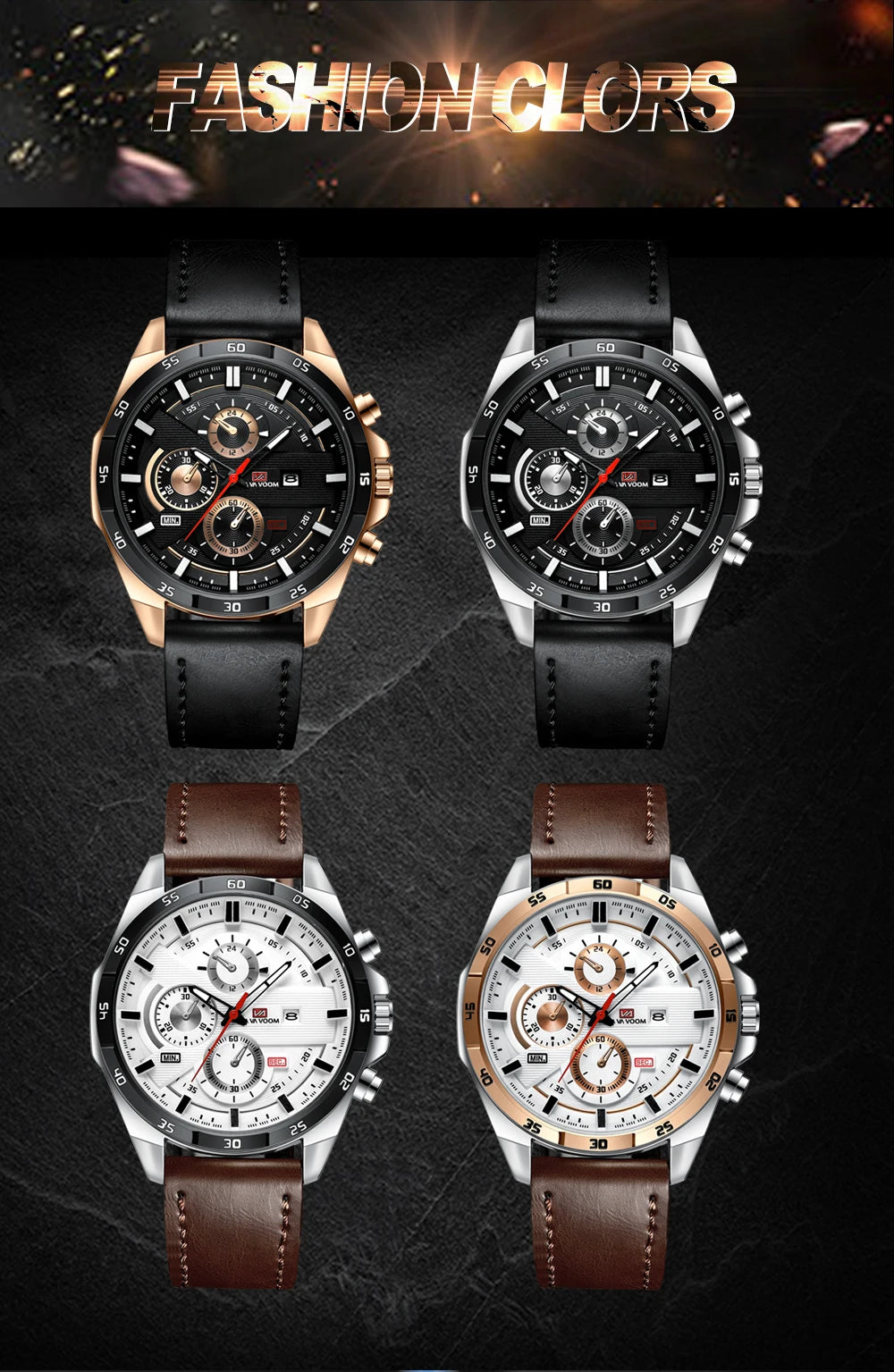 2023 New Dropshipping Racing Car Mens Watches Top Brand Luxury Sport Reloj Hombre Casual Big Dial Military Leather Black Watches