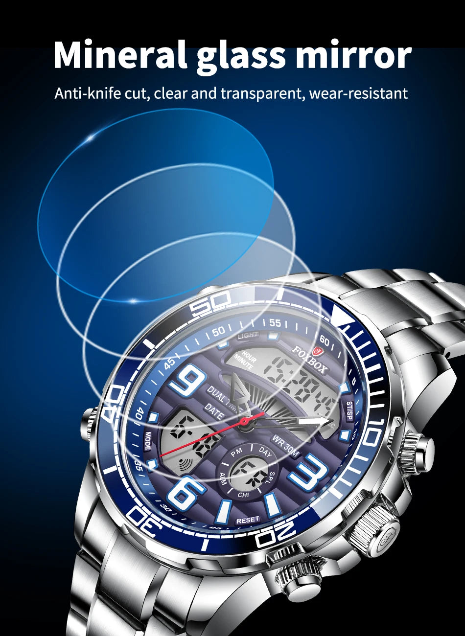 LIGE Mens Watch Top Luxury Brand Sports Military Watches Men Chronograph Quartz Wristwatch Date Digital Male Clock Reloj Hombre