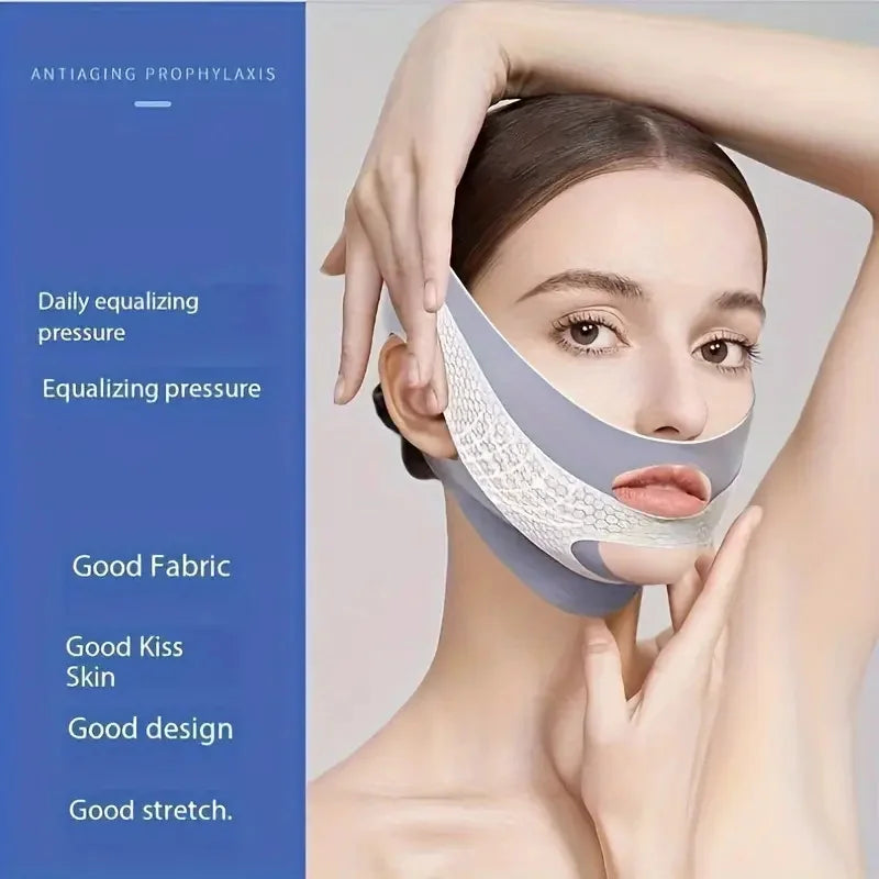 Facial slimming belt, V-shaped, double chin reducer, facial lifting belt, anti-wrinkle, facial massage, female skin care tools