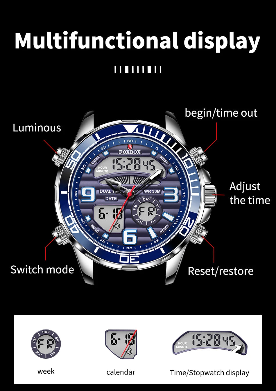 LIGE Mens Watch Top Luxury Brand Sports Military Watches Men Chronograph Quartz Wristwatch Date Digital Male Clock Reloj Hombre