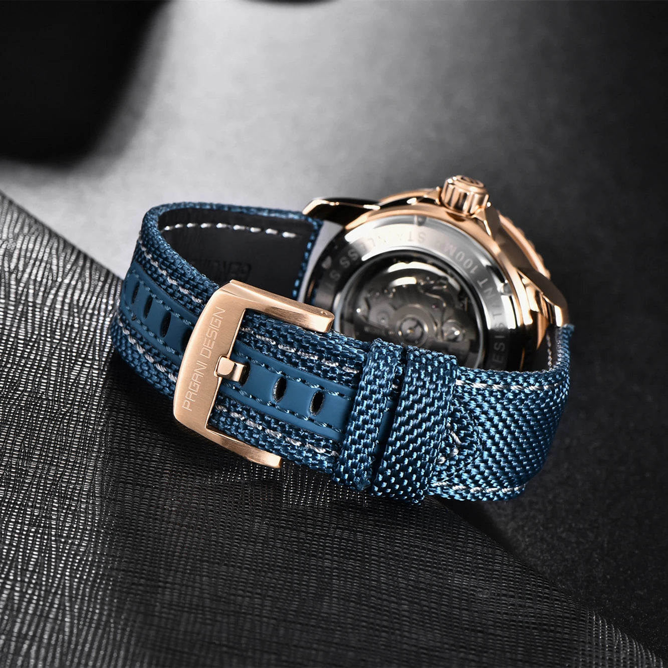 PAGANI Men's Stainless Steel Automatic Mechanical Wristwatch Sapphire Business Waterproof Tourbillon Luminous Watch