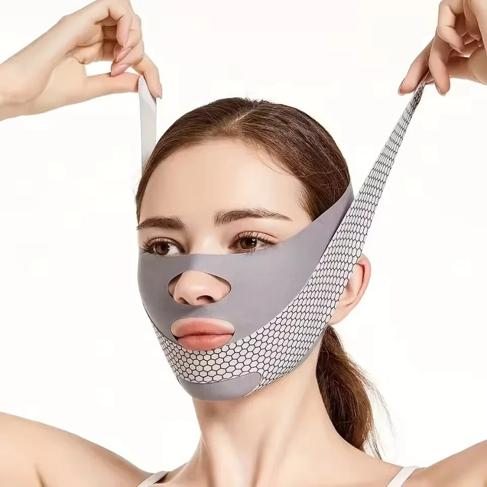 Facial slimming belt, V-shaped, double chin reducer, facial lifting belt, anti-wrinkle, facial massage, female skin care tools