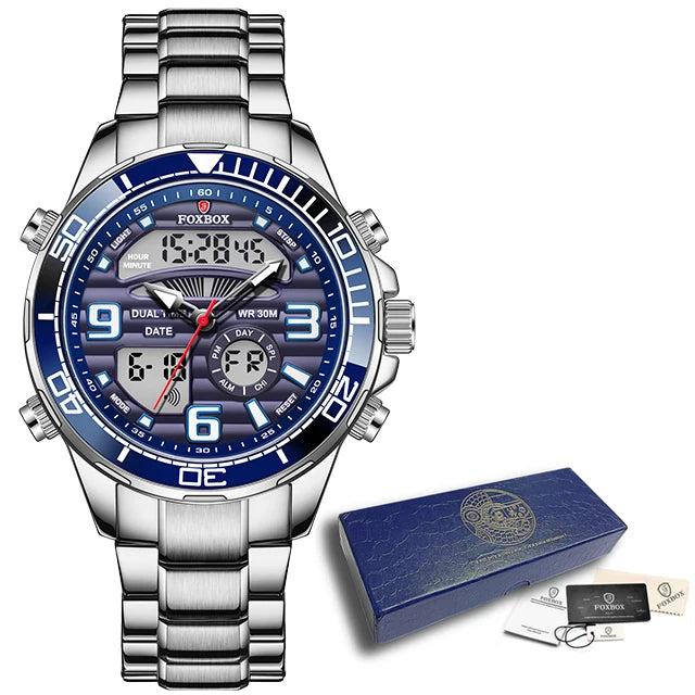 LIGE Mens Watch Top Luxury Brand Sports Military Watches Men Chronograph Quartz Wristwatch Date Digital Male Clock Reloj Hombre