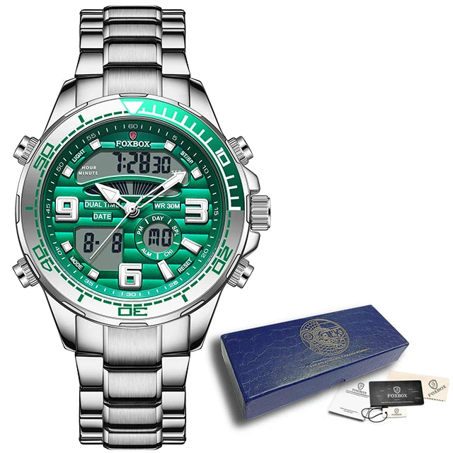 LIGE Mens Watch Top Luxury Brand Sports Military Watches Men Chronograph Quartz Wristwatch Date Digital Male Clock Reloj Hombre