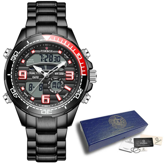 LIGE Mens Watch Top Luxury Brand Sports Military Watches Men Chronograph Quartz Wristwatch Date Digital Male Clock Reloj Hombre