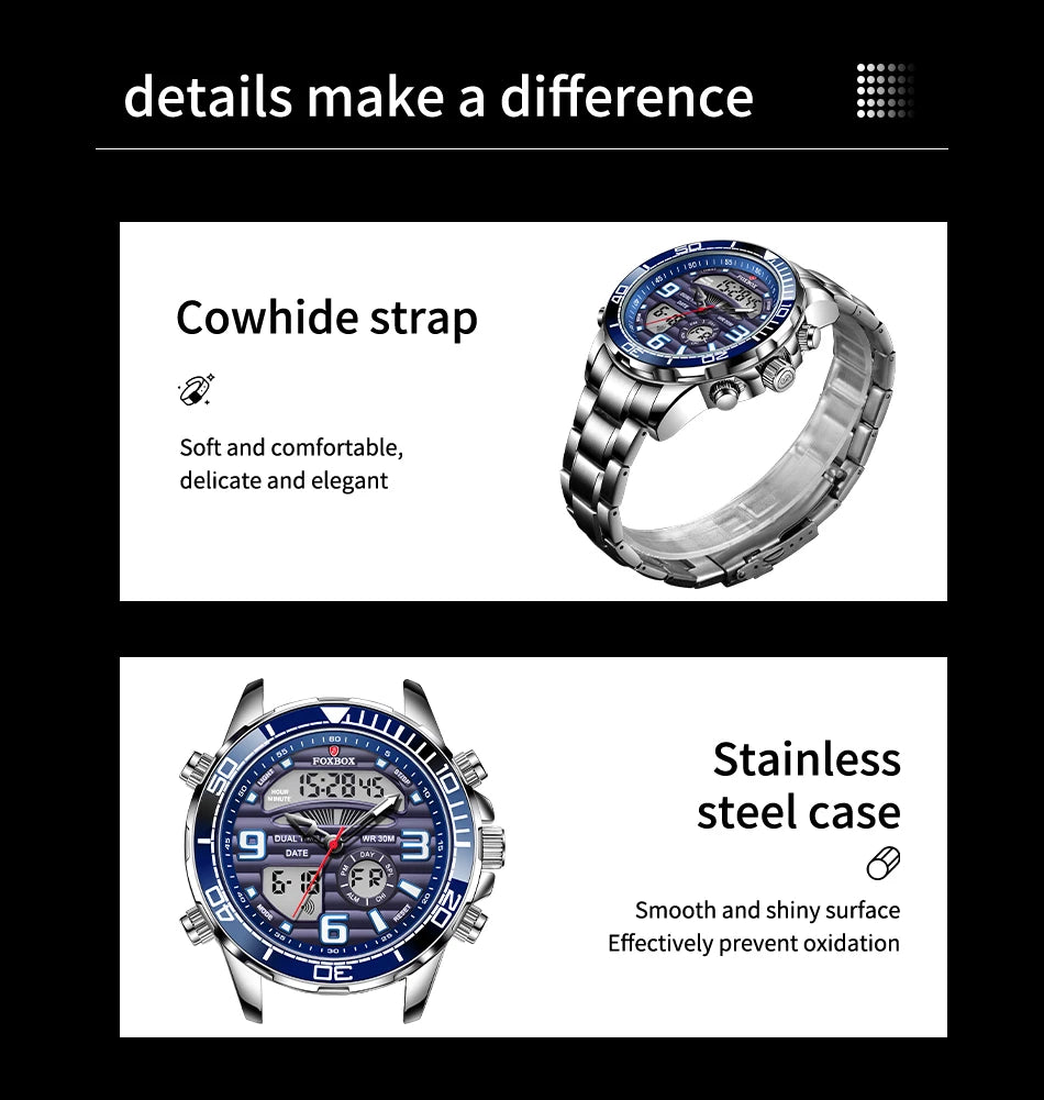 LIGE Mens Watch Top Luxury Brand Sports Military Watches Men Chronograph Quartz Wristwatch Date Digital Male Clock Reloj Hombre