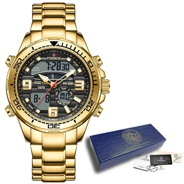 LIGE Mens Watch Top Luxury Brand Sports Military Watches Men Chronograph Quartz Wristwatch Date Digital Male Clock Reloj Hombre
