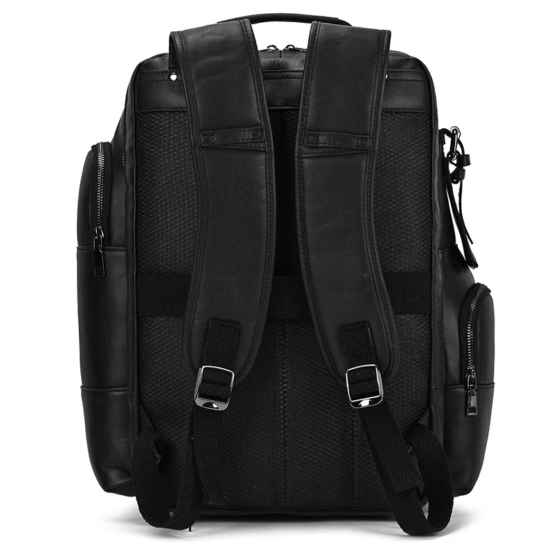 Newsbirds men's leather backpack retro luxury fashion style bagpack travel bag backpack school bag for man leather daypack men