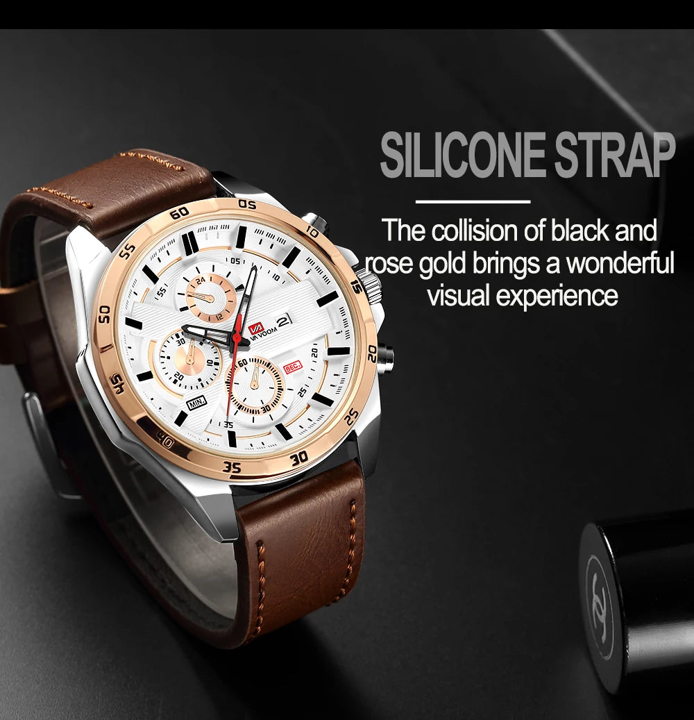 2023 New Dropshipping Racing Car Mens Watches Top Brand Luxury Sport Reloj Hombre Casual Big Dial Military Leather Black Watches