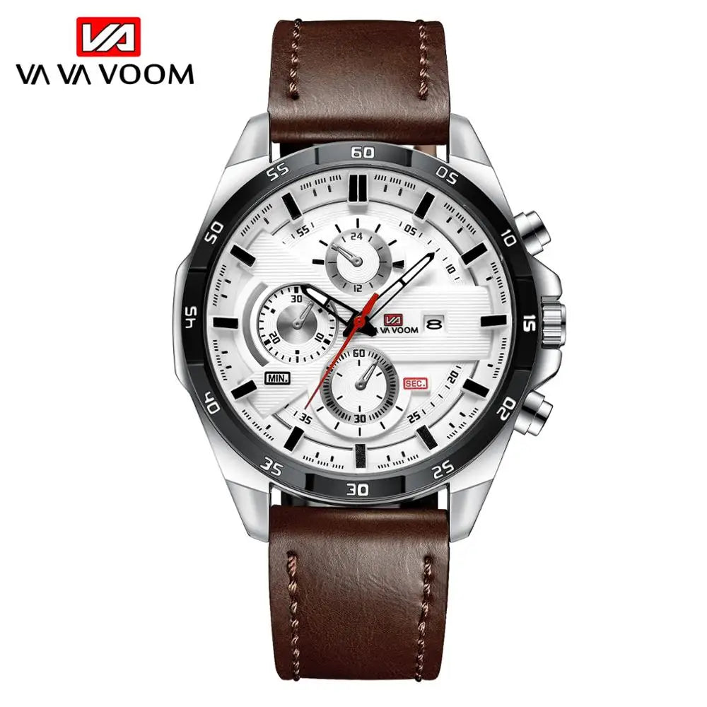 2023 New Dropshipping Racing Car Mens Watches Top Brand Luxury Sport Reloj Hombre Casual Big Dial Military Leather Black Watches