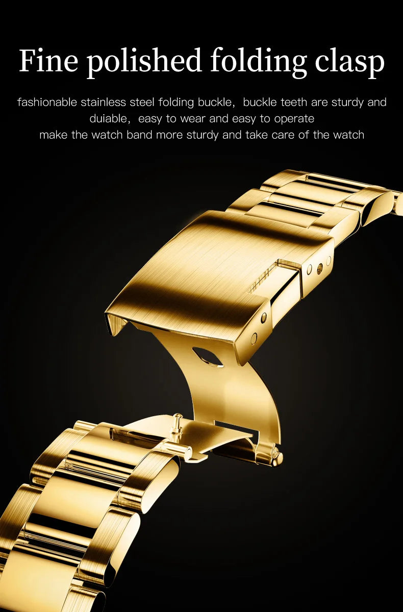 OLEVS 6638 Top Automatic Watch for Men Stainless Steel Waterproof Luminous Chronograph Auto Date Luxury Mechanical Wristwatches